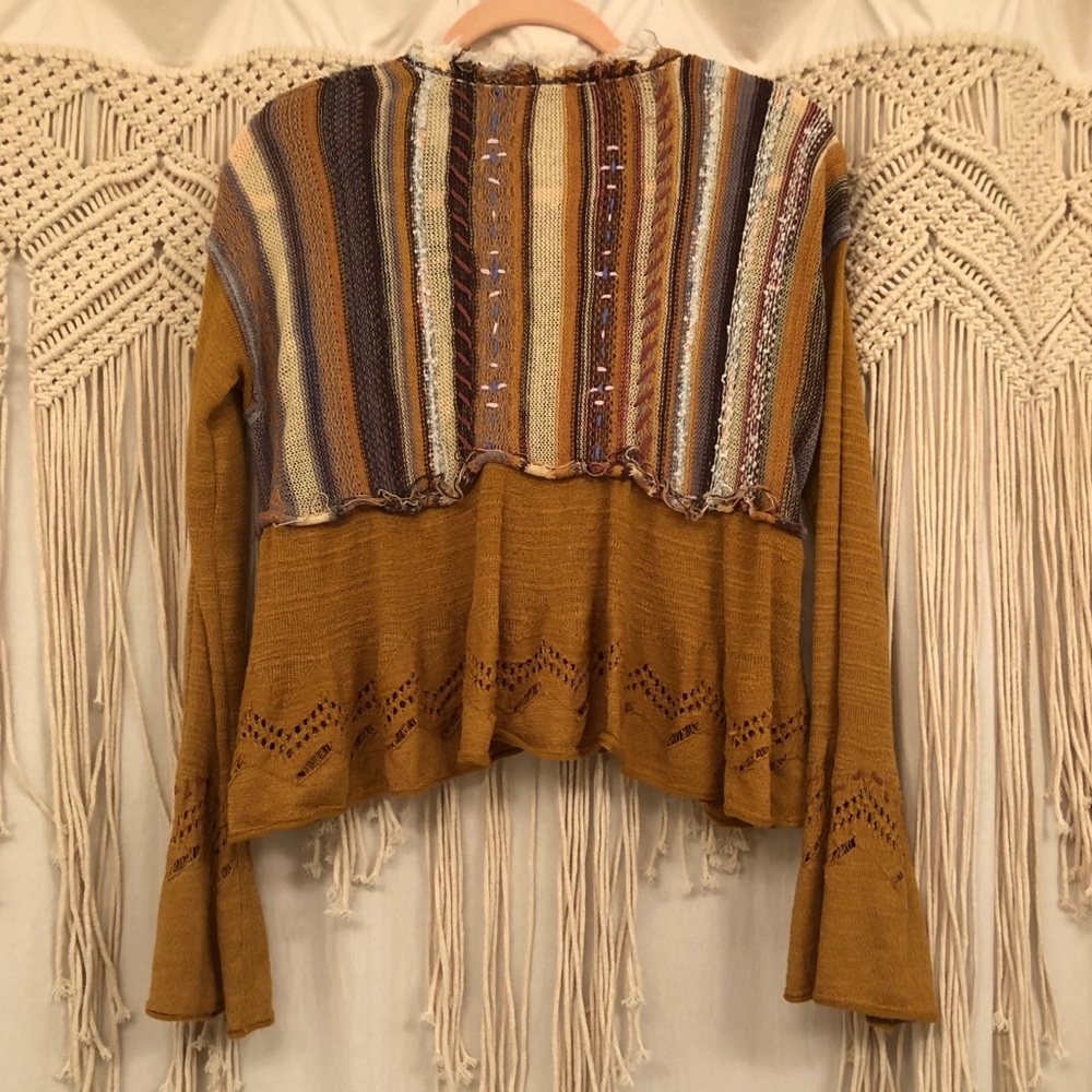 Free People Multi-Pattern Button Blouse - image 3